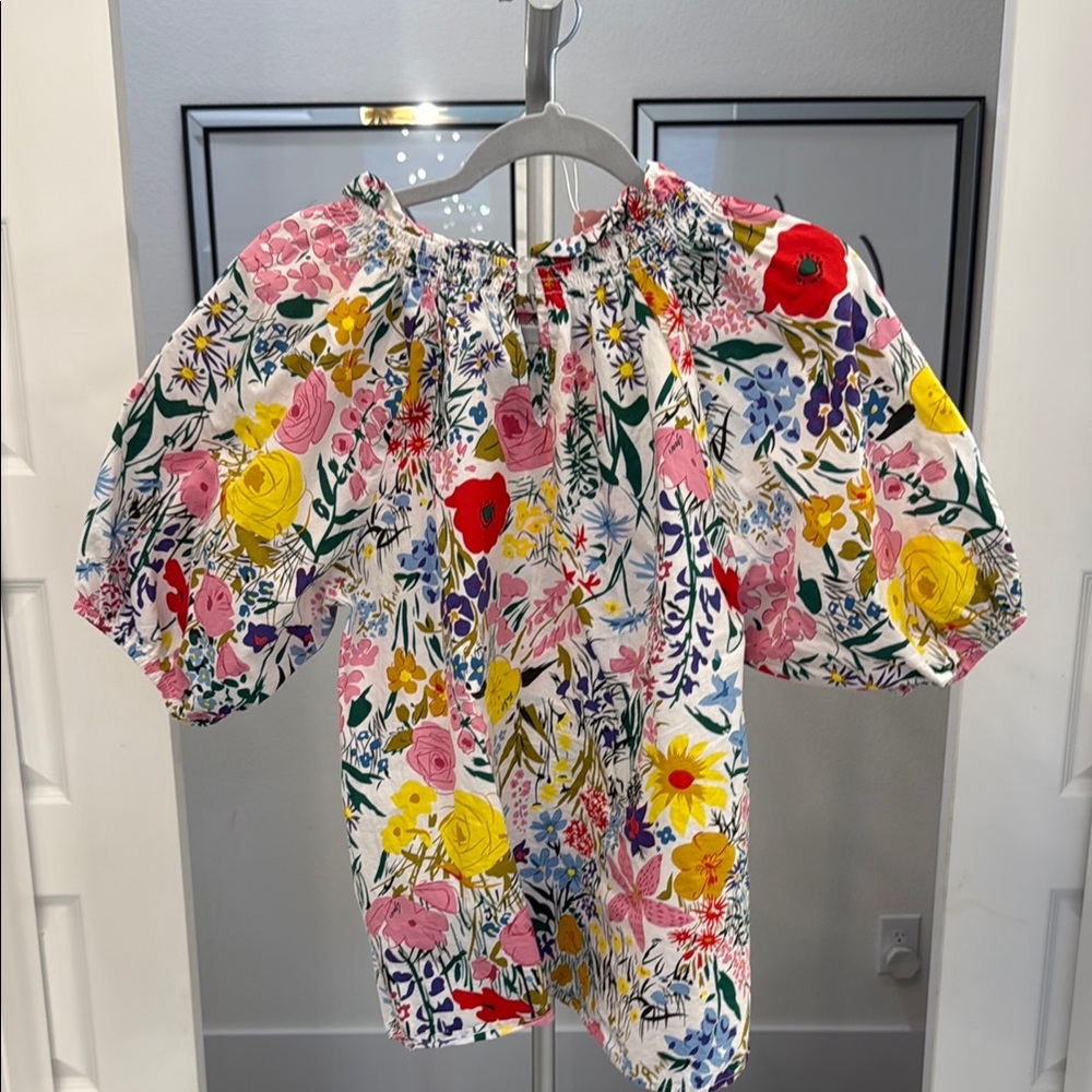 THML Red and Pink Floral Blouse - Picture 4 of 4